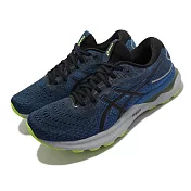 Asics 慢跑鞋 GEL-Nimbus 24 藍 黑 緩衝型 男鞋 亞瑟士 運動鞋 1011B359003