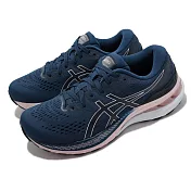 Asics 慢跑鞋 GEL-Kayano 28 D 寬楦 支撐型 藍 粉紅 女鞋 亞瑟士 1012B046402