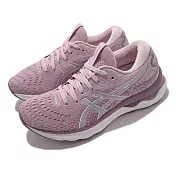 Asics 慢跑鞋 GEL-Nimbus 24 緩衝型 粉紅 反光 女鞋 亞瑟士 1012B201700