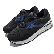 Brooks 慢跑鞋 Addiction GTS 15 4E 超寬楦 黑 藍 男鞋 1103654E077