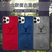 DEER iPhone 11 Pro 5.8吋 北歐復古風 鹿紋手機殼 保護殼 有吊飾孔 海鷗灰