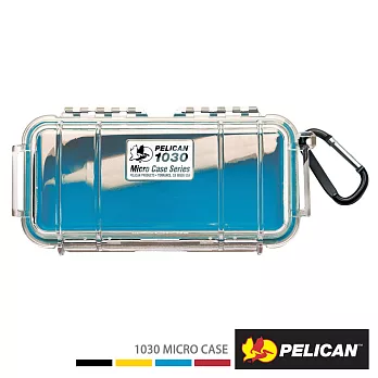 PELICAN 派力肯 1030 Micro Case 微型防水氣密箱-透明 (藍)