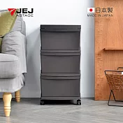 【日本JEJ】EMING CEVO日本製三層移動式抽屜櫃-DIY- 深棕