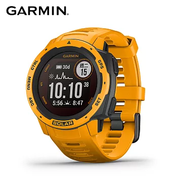 【福利品】GARMIN INSTINCT Solar 本我系列 太陽能GPS腕錶 潮流炫色版 日耀黃