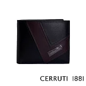 【Cerruti 1881】頂級義大利小牛皮8卡短夾 ANTON系列(黑色 CEPU05095M)