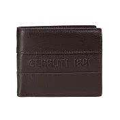 【Cerruti 1881】頂級義大利小牛皮8卡短夾 VASCO系列(咖啡色 CEPU05038M)