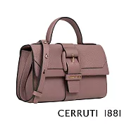 【Cerruti 1881】頂級義大利小牛皮手提包/肩背包(粉色 CEBA05404M)