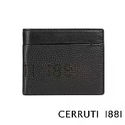 【Cerruti 1881】頂級義大利小牛皮12卡短夾 JULIAN系列(黑色 CEPU05545M)