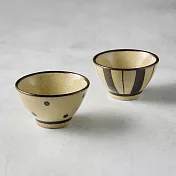 有種創意 - 日本美濃燒 - 水玉十草對碗組(2件式) - 11cm