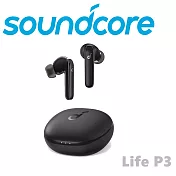 Soundcore Life P3 主動降噪深沉低音好音質 QI無線充電耳塞式真無線藍芽耳機 上網登錄保固2年 5色 星空黑