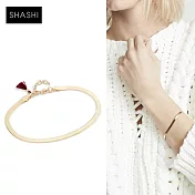 SHASHI 紐約品牌 Lady 金色蛇紋手鍊 簡約金色手鍊
