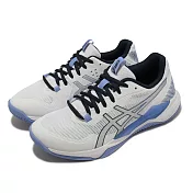 Asics 排球鞋 GEL-Tactic 女鞋 白 藍 銀 緩震 羽球 桌球 亞瑟膠 亞瑟士 1072A070102