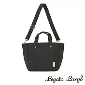 Legato Largo Lieto 柔和素色防潑水托特包- 黑色
