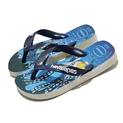 Havaianas 兒童拖鞋 Spongebob 中童 藍 海綿寶寶 夾腳拖 41470660001K