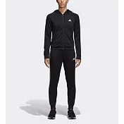Adidas Wts Big Bos Col [DV2436] 女 運動套裝 基本款 長褲 外套 連帽 經典 簡約 黑白