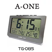 A-ONE TG-085 多功能顯示溫溼度座掛鬧鐘