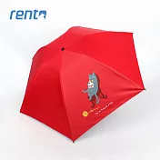 【rento】日式超輕黑膠蝴蝶傘 貓咪日記(吃餅乾篇)