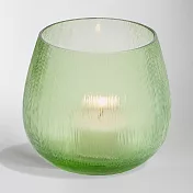 《PHILIPPI》絲紋玻璃燭台(草綠) | 蠟燭臺 燭座