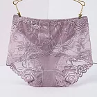 【JAR嚴選】大尺碼高質感蕾絲性感平口內褲(三件組) 淺紫色M-L
