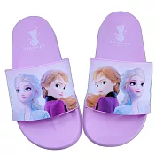 台灣製冰雪奇緣拖鞋-紫色 (F080-1) 女童鞋 拖鞋 室內鞋 兒童拖鞋 台灣製 冰雪奇緣 MIT