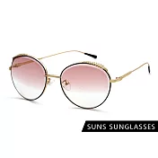 【SUNS】歐美時尚墨鏡 精緻楓葉設計 平面式 ins韓妞必備款眼鏡 檢驗合格 抗UV400 漸層桔