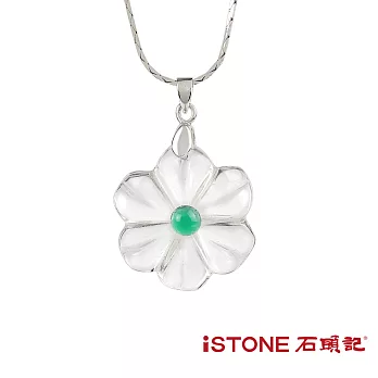 石頭記 水晶項鍊 永生花-2色選 綠瑪瑙