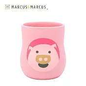 【MARCUS＆MARCUS】動物樂園2合1矽膠訓練杯-粉紅豬