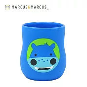 【MARCUS＆MARCUS】動物樂園2合1矽膠訓練杯-河馬