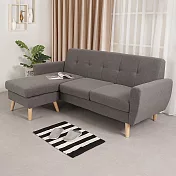 《Homelike》德姆斯L型布沙發組 L型沙發 布沙發 可換左右側 專人配送安裝