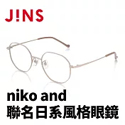 JINS niko and 聯名日系風格眼鏡(ALMF22S032) 霧面灰褐