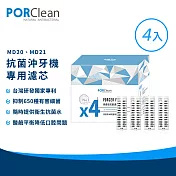 PORClean 寶可齡 抗菌沖牙機濾芯一年組(4入)