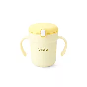 VIIDA Soufflé 吸管型抗菌不鏽鋼學習杯 萊姆黃