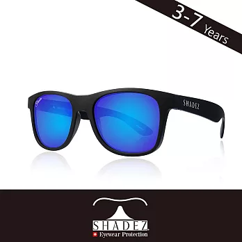瑞士 SHADEZ 兒童太陽眼鏡 【素面偏光款】3 - 7 歲 黑框湛藍_402
