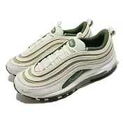 Nike 休閒鞋 Air Max 97 SE 男鞋 米白 棕 綠 子彈 經典 氣墊 DM8588-100