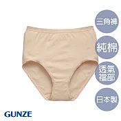 【日本GUNZE】日本製高級純棉小褲(CK2071-CMB) L 膚
