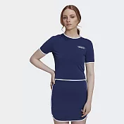 ADIDAS CROPPED TEE 女 短版短袖上衣 HL6569 M-L 藍
