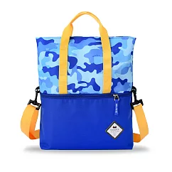 BEATRIX NEW YORK 美式休閒國小防潑水兩用折疊補習袋 迷彩藍