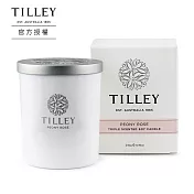 【Tilley 皇家特莉】澳洲原裝微醺大豆香氛蠟燭240g-牡丹玫瑰