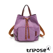 tripose 漫遊系列岩紋手提斜背水桶包 夢幻紫