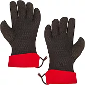 《CUISIPRO》五指止滑隔熱手套(黑L一對) | 防燙手套 烘焙耐熱手套