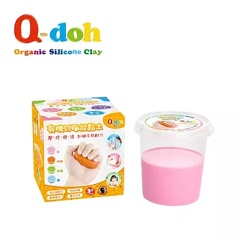 Q-doh 有機矽職能黏土單色盒 100g -  粉紅(軟)