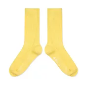WARX除臭襪 薄款素色高筒襪 M 燦爛黃