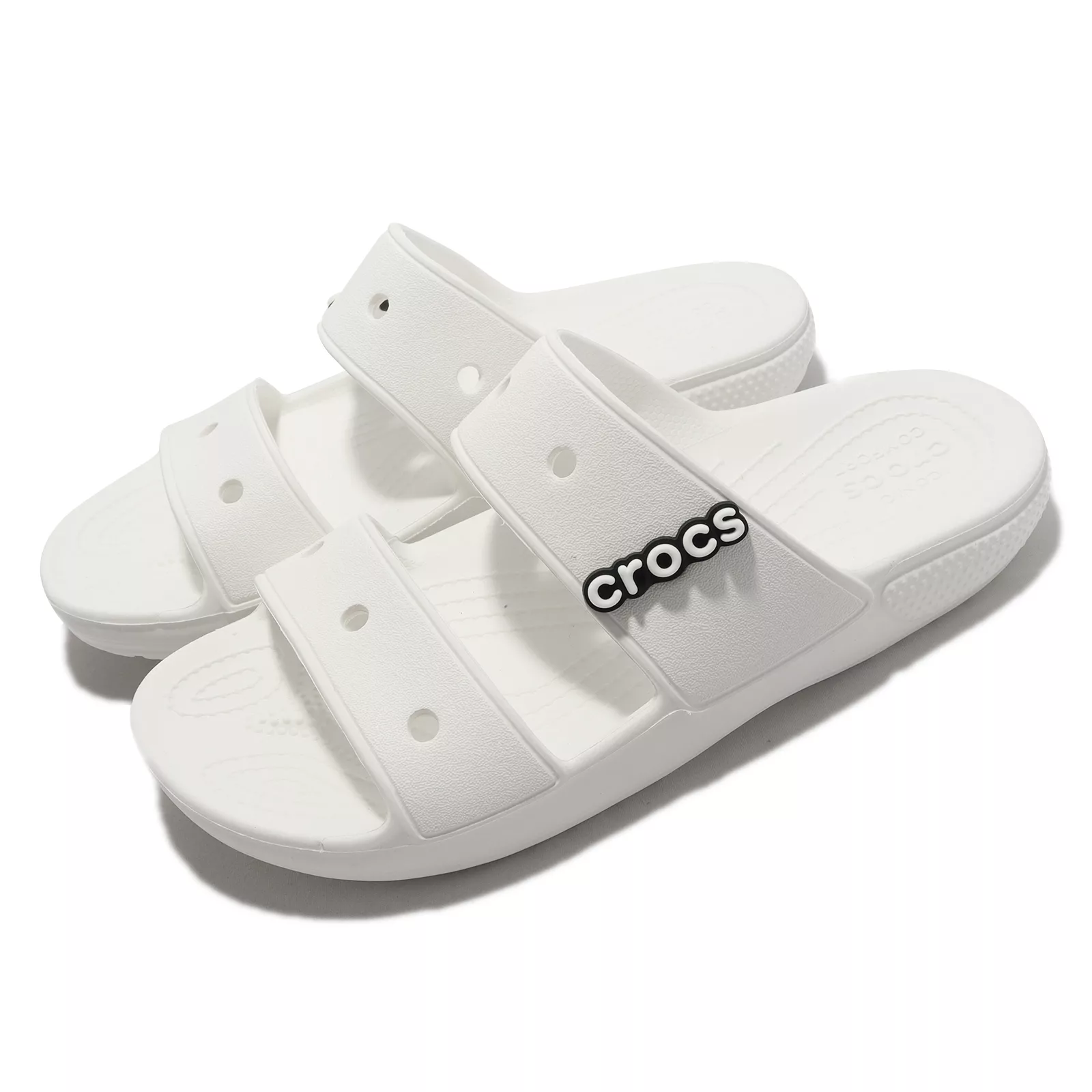Crocs 涼拖鞋 Classic Sandal 白 男鞋 女鞋 經典 雙帶 可搭鞋扣 卡駱馳 206761100