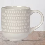 《DANICA》Heirloom陶製馬克杯(白雨滴415ml) | 水杯 茶杯 咖啡杯