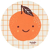 《DANICA》Ecologie圓形瑞典環保抹布(微笑橘子) | 洗碗布 廚房抹布 清潔布 擦拭布 環保材質抹布