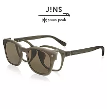 JINS x snow peak 聯名磁吸式兩用SWITCH眼鏡(AURF21S194) 卡其