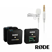 【RODE】Wireless GO II 一對二微型無線麥克風 + Lavalier GO 專業級領夾式麥克風套組-白色 (正成公司貨)