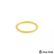 JoveGold漾金飾 品味生活黃金戒指-霧砂實心版 國際圍#4