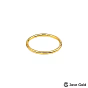 JoveGold漾金飾 品味生活黃金戒指-亮面實心版 國際圍#4