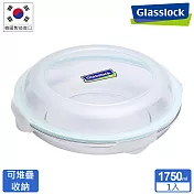 Glasslock 強化玻璃微波保鮮盤-圓形1750ml